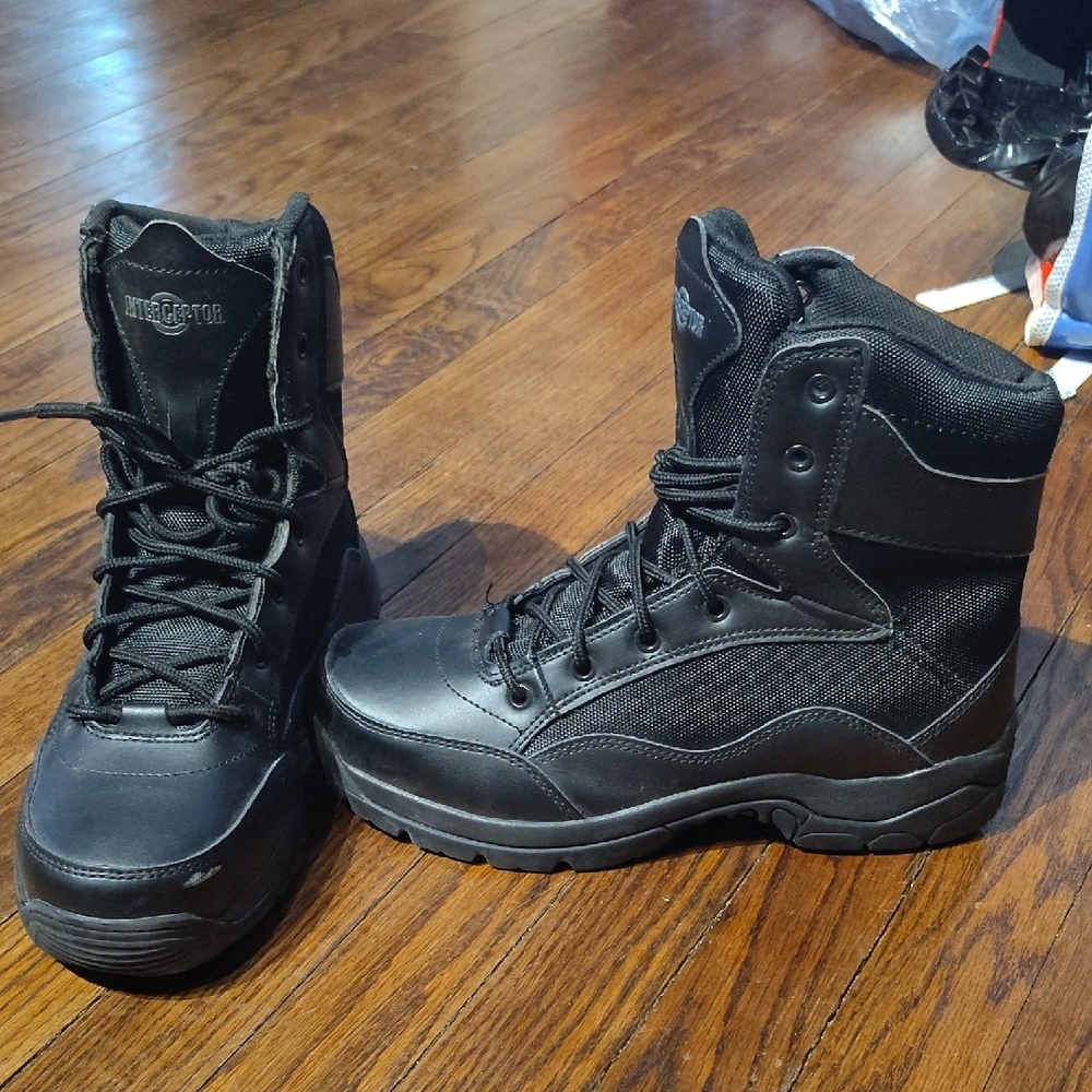 Rugged Black Tactical Boots